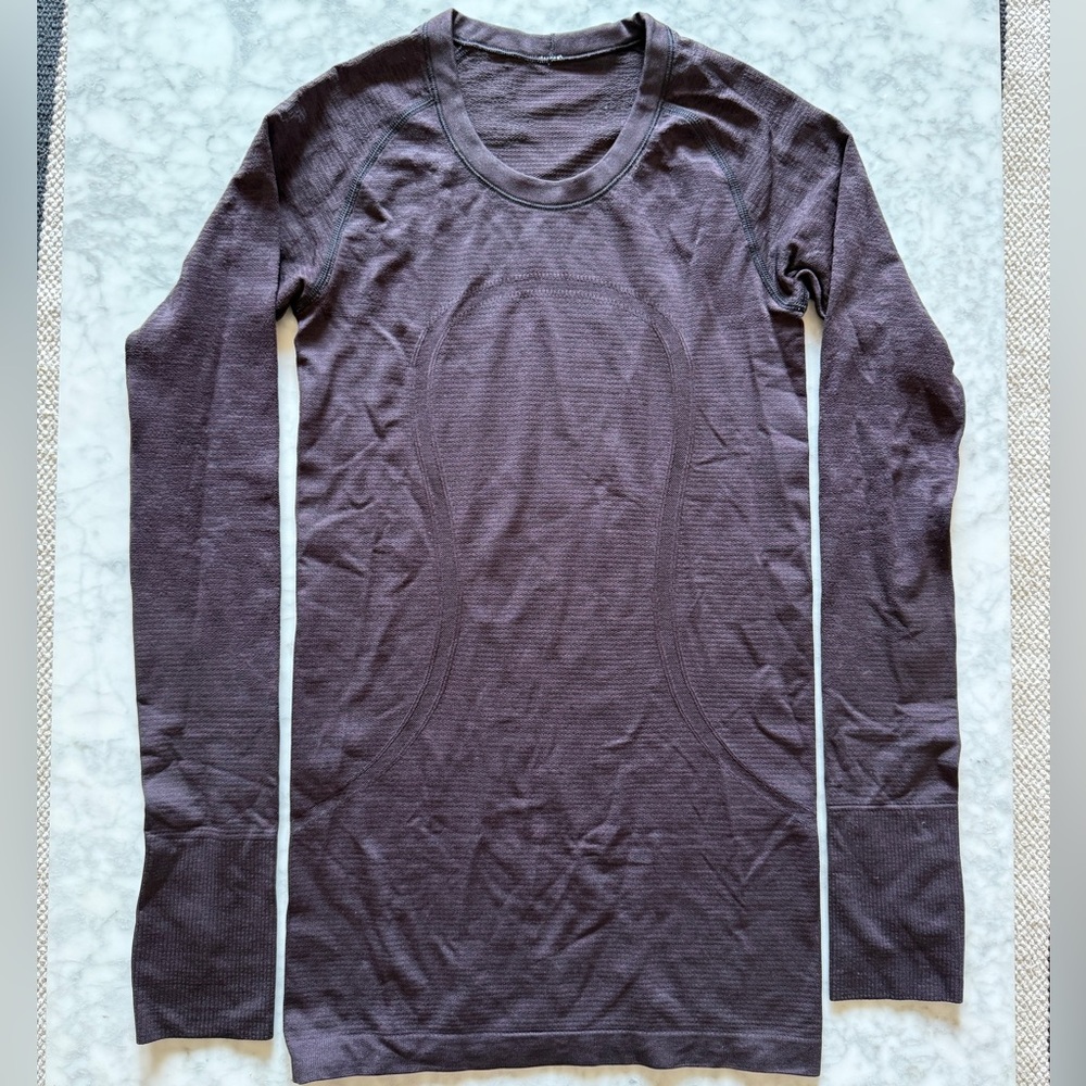 lululemon athletica Swiftly Tech Long-Sleeve Shirt in Dark Purple